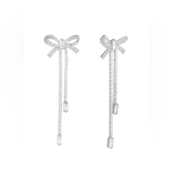 HeyMaeve Platinum “My Gift Is You Earrings”. New & Unworn. - Picture 1 of 5